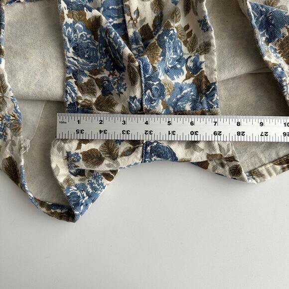 VTG Merona 90s USA Made Cotton Cabbage Rose Floral High Waist Shorts sz 11/12 - Picture 8 of 8